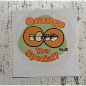scratch & sniff happy Allie scented Sticker Matte Single Orange you Special